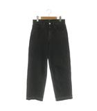セオリー Theory New ST Denim BK Relax ST Jean FH デニムパンツ ジーンズ ストレッチ カットオフ 25 ブラック /MY ■OS
