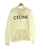 セリーヌ CELINE ルーズ フーディー プルオーバー パーカー スウェット ロゴ M 白 2Y321670Q /CX ■OS ■AD