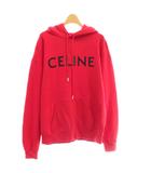 セリーヌ CELINE ルーズ フーディー プルオーバー パーカー スウェット ロゴ M 赤 2Y321670Q /CX ■OS■AD