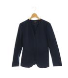セオリー Theory stretch canvas lindrayia b ノーカラージャケット カラーレスジャケット 2 ネイビー /DF ■OS