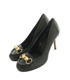 グッチ GUCCI バンブーホースビットパンプス ピンヒール 35.5 22.5cm 黒 257955 /MI ■OS