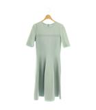 フォクシー FOXEY TORTE ワンピース ニット ひざ丈 38 ミント 41361 /DF ■OS