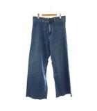 ザラ ZARA ワイド デニムパンツ ストレッチ 10 ブルー /HK ■OS