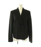 セオリー Theory TRACEABLE WOOL SQUARE DB JKT ダブルブレストジャケット テーラード 2 ブラック /HK ■OS