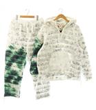 × ステューシー STUSSY インシュレーテッド パーカー パンツ セットアップ M ホワイト グリーン /DF ■OS