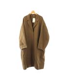 ミューズ ドゥーズィエム クラス MUSE de Deuxieme Classe 25AW アンゴラ混 リバーコート チェスターコート 38 ブラウン /ES ■OS ■SH