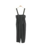シンプリシテェ SIMPLICITE 25SS リネンライクヘザータックワイドサロペット パンツ チャコールグレー /MY ■OS