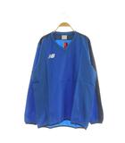 ニューバランス NEW BALANCE JMTF7325 ピステジャケット プルオーバー Vネック 長袖 サッカーウエア L ブルー /MY ■OS ■AD