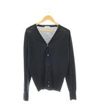 ジョンスメドレー JOHN SMEDLEY ウールカーディガン ニット 長袖 Vネック S ブラック /DO ■OS ■SH