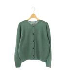 マーガレットハウエル MARGARET HOWELL 25AW TWISTED CASHMERE WOOL クルーネックカーディガン ニット 長袖 カシミヤ 2 ブルーグリーン /DO ■OS