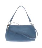 コーチ COACH チャーリーバッグ ショルダーバッグ ハンドバッグ 2way レザー 青 ブルー 33521 /SR