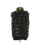 エーケーエム AKM ×デュベティカ DUVETICA AD002 SQUARED HOODED VEST ダウンベスト フード付き L ブラック /ES ■OS ■SH