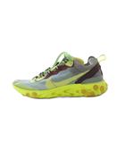 アンダーカバー UNDERCOVER × Nike React Element 87スニーカー スニーカー 24.5cm 黄色 水色 黄緑 半透明アッパー 厚底 波状ソール BQ2718-400 /RI ■OS ■SH
