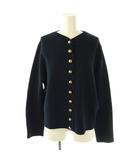 ザラ ZARA 金ボタン カーディガン ニット L ネイビー /DF ■OS