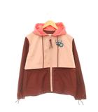 コーチ COACH × ディズニー マウンテンパーカー ジップアップ フード XS ピンク スモークピンク ボルドー マルチカラー /DO ■OS