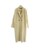 ザラ ZARA フェイクスエード ロングコート ストレッチ USA L アイボリー /MY ■OS