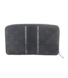 ルイヴィトン LOUIS VUITTON モノグラム エクリプス フラッシュ ジッピー オーガナイザー 長財布 グレー M64645 /SR ■OH