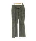 バナナリパブリック BANANA REPUBLIC グレンチェックパンツ リボン 2 グレー /SS ■OS