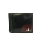 ヴィヴィアンウエストウッド Vivienne Westwood 二つ折り財布 小銭入れ マネークリップ付き 黒 赤 /MI ■OS ■