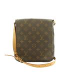ルイヴィトン LOUIS VUITTON モノグラム ミュゼット サルサ ロングス ショルダーバッグ フラップ 茶 M51387 /MI ■OS ■OH
