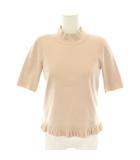 フォクシー FOXEY Knit Top Romy ニット セーター プルオーバー フリル 38 スモークピンク /CX ■OS