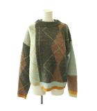 アメリヴィンテージ Ameri VINTAGE デザイン ニット セーター F グレー マルチカラー /ES ■OS