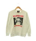 ヒステリックグラマー HYSTERIC GLAMOUR × シュプリーム SUPREME  Crewneckスウェットプルオーバ― トレーナー 長袖 クルーネック S ライトグレー /SY ■OS