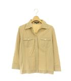 バーバリー ロンドン BURBERRY LONDON シャツジャケット ステンカラー 薄手 40 ベージュ /DO ■OS