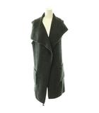 フォクシー FOXEY Knit Gilet Nuage ニットロングジレ ベスト フード カシミヤ混 グレー 42970 /DO ■OS