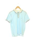 ブルックスブラザーズ BROOKS BROTHERS スリムフィットストレッチピケポロシャツ 半袖 L ライトブルー /HK ■OS
