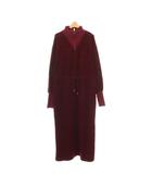 アメリヴィンテージ Ameri VINTAGE 24AW UND HALF ZIP SWEAT DRESS ワンピース ハーフジップ スウェットドレス スリット ロング 長袖 S ボルドー /HS ■OS