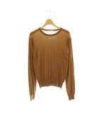 イエナ IENA 24AW 18Gプレーンクルーネックプルオーバー ニット セーター ブラウン /ES ■OS