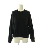 エブール ebure 24AW 裏毛編み ニット セーター 長袖 ブラック /HK ■OS