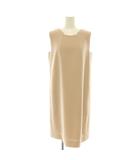 フォクシー FOXEY ストレッチ ノースリーブワンピース スクエアネック ピンク 37794 /CX ■OS