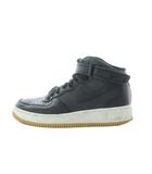 ナイキ NIKE AIR FORCE 1 MID 07 LX スニーカー ハイカット シューズ 25cm 黒 ブラック ベルクロ DV7585-001 /RI ■OS ■AD