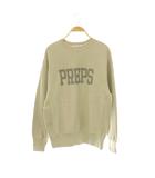 アメリカーナ AMERICANA 25SS ドゥーズィエムクラス別注 PREPS SWEAT スウェット トレーナー 長袖 クルーネック M ベージュ /SY ■OS