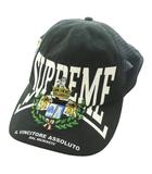 シュプリーム SUPREME フォールウィンター クレスト メッシュ バック シックスパネル Crest Mesh Back 6-Panel 帽子 黒 ブラック /SS ■OS ■SH