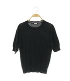 イエナ IENA コットン リネンニット 半袖 クルーネック ネイビー /MY ■OS