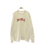 チャンピオン CHAMPION × MoMA リバースウィーブ スウェット トレーナー プルオーバー ロゴ 2XL グレー 赤 /CX ■OS ■AD