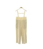 ヨリ yori 24SS ドライツイードサロペット パンツ 34 アイボリー /HK ■OS