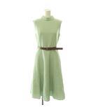 フォクシー FOXEY Dress Amarena ワンピース ドレス ウール ミモレ丈 ロング ノースリーブ 38 ミント 41936 /HS ■OS