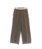 自由区 オンワード樫山 24SS ストレートパンツ 34 茶色 ブラウン /SR