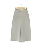 ヒューマンウーマン HUMAN WOMAN 24SS コードストレッチガウチョパンツ ストライプ SS ネイビー /MY ■OS