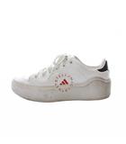 アディダス バイ ステラマッカートニー adidas by Stella McCartney Court スニーカー シューズ 24cm 白 ホワイト 厚底スニーカー ロゴ HQ1056 /RI ■OS