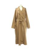 クリスチャンディオール Christian Dior COAT vintage ダブルボタンロングコート トレンチ アウター ワンカラー ベルト 14 茶 ブラウン /BB ■SH