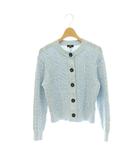 プラステ PLST 24AW カラーミックスケーブルカーディガン ニット 長袖 S ライトブルー /HS ■OS
