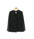 スピック&スパン Spick&Span 24SS ドライダブルクロスVカラージャケット 36 黒 ブラック /SY ■OS