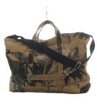 オフホワイト OFF WHITE トートバッグ ショルダーバッグ 2way ボタニカル柄 キャンバス ブラウン /YO5