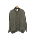 コルピエロ COL PIERROT ミューズ ドゥ ドゥーズィエム クラス 24AW vintage satin ブルゾン ジップジャケット チャコールグレー /ES ■OS