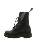 ドクターマーチン DR.MARTENS 1490 BEX W ZIP 10ホール ショートブーツ レザー 厚底 USM7 USL8 25.0cm 黒 ブラック /MI ■OS ユニセックス